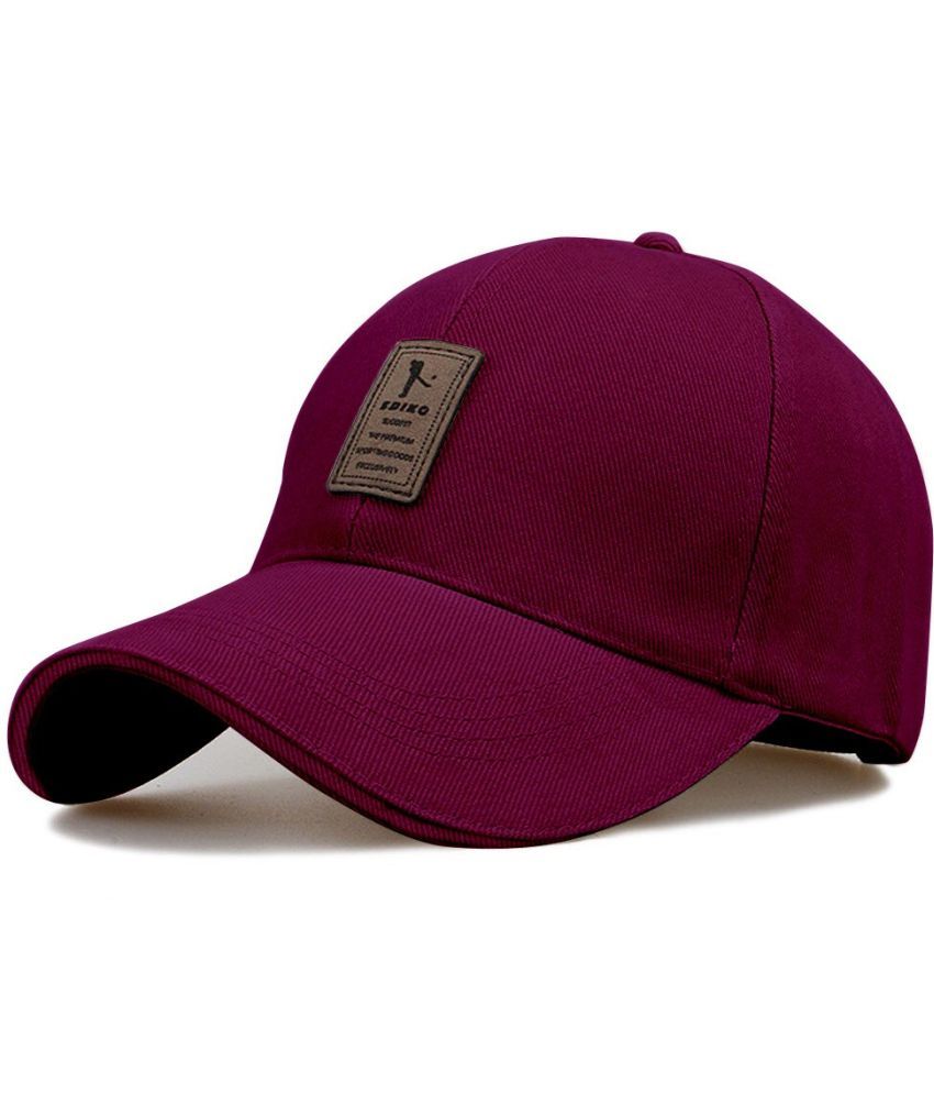     			Alamos Pack of 1 cotton Men's Cap ( Purple )