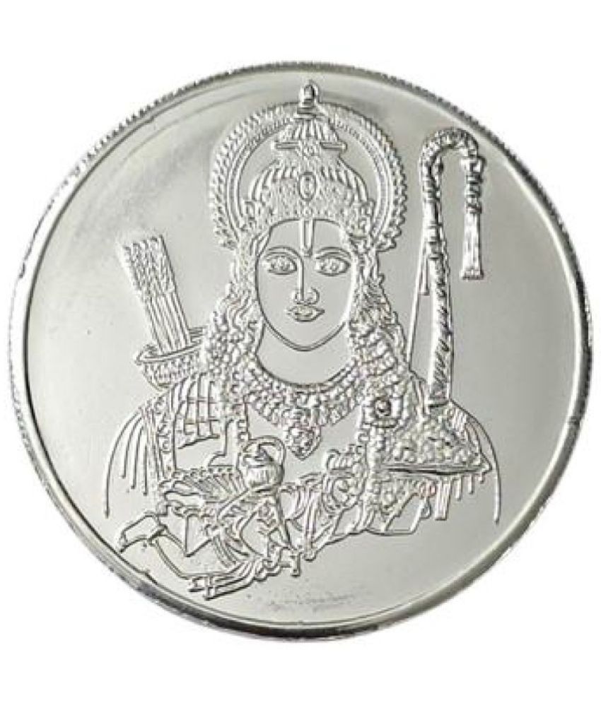     			Extremely Rare 1000 Rupee Shri Ram Ji Ayodhya UNC Silver Plated Coin