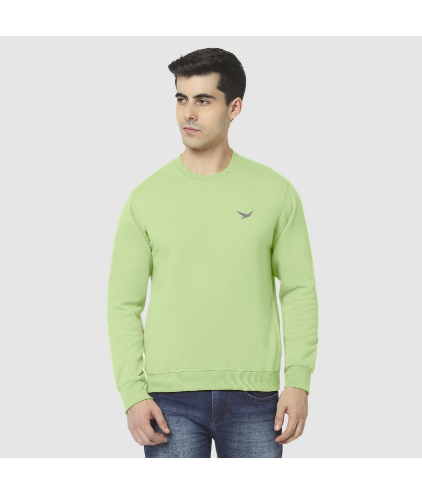     			Hiflyers Fleece Round Neck Men's Sweatshirt - Green ( Pack of 1 )