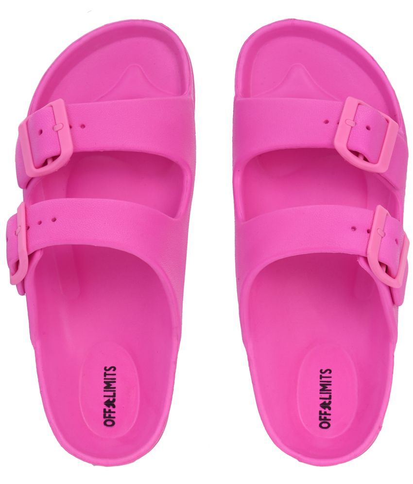     			OFF LIMITS Pink Women's Slide Flip Flop