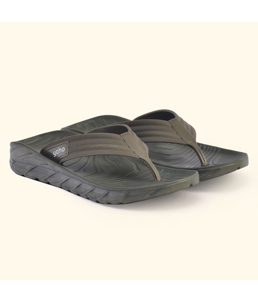     			Yoho Olive Men's Thong Flip Flop