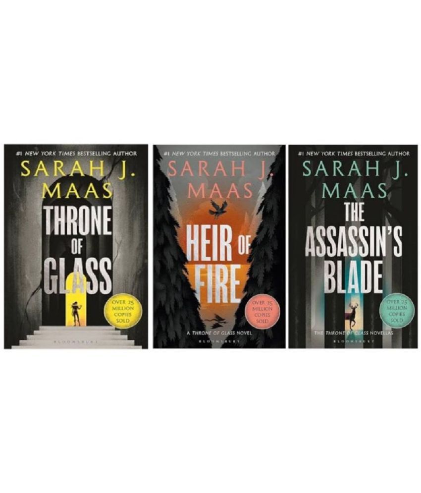     			( Combo Of 3 Books ) Sarah J. Maas Heir of Fire & Assassin's Blade & Throne of Glass Paperback, English, Best Seller Novel By Sarah J. Maas