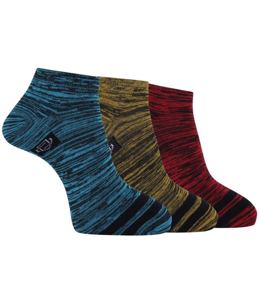     			Dollar Pack of 3 Men's Woollen Ankle Length Socks ( Multicolor 10 )