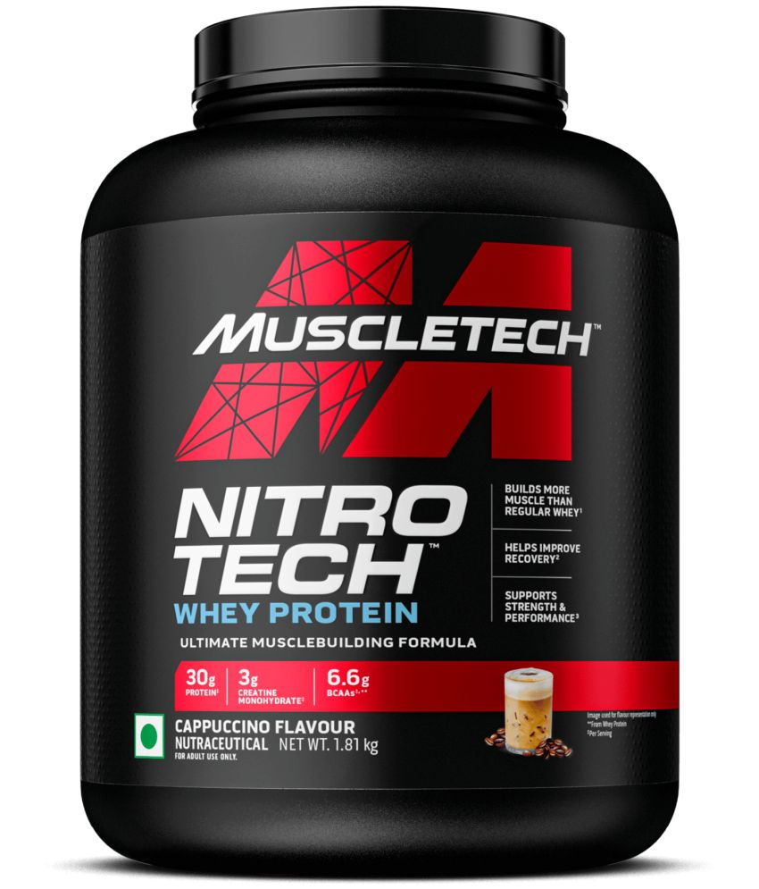     			Muscletech NitroTech Whey Protein Powder ( 1.8 kg , Cappuccino - Flavour )