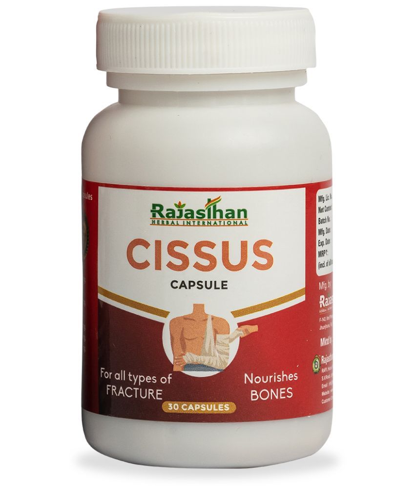     			RAJASTHAN AUSHDHALAYA Cissus All Types of Fracture Capsule 60 gm Pack Of 1