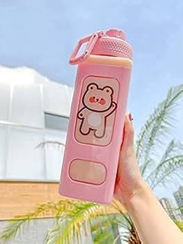     			Stysol Antic Square water bottle  Pink Plastic Fridge Water Bottle 1000 mL ( Set of 1 )