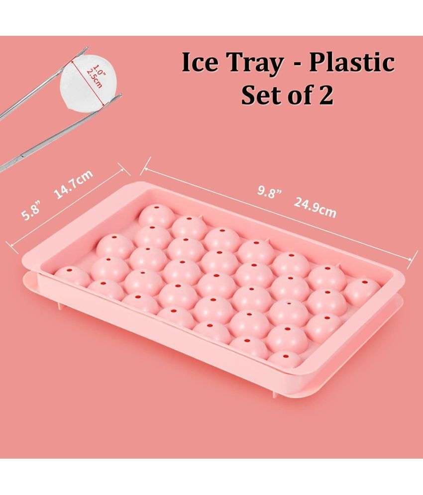     			Stysol Pink Ice Tray Peach 2 Pcs