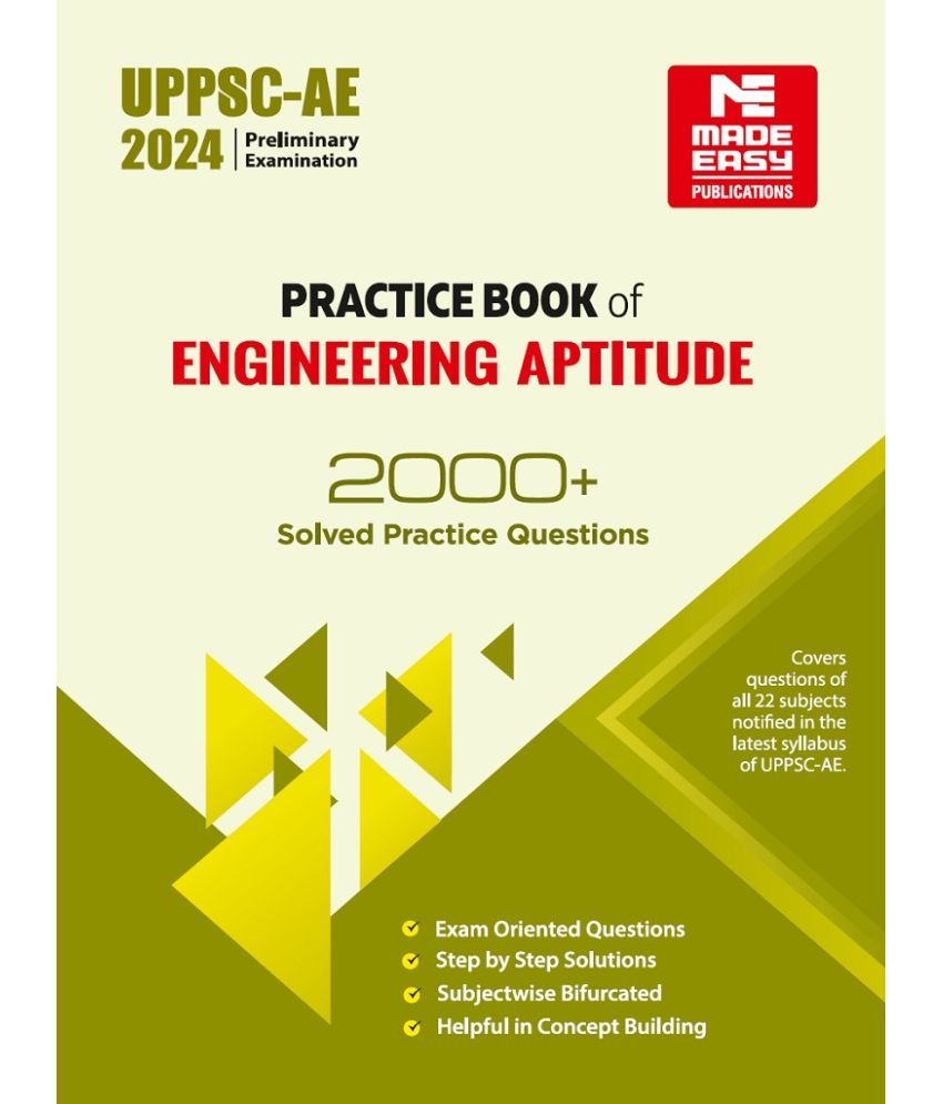     			UPPSC-AE 2024: Prelims Exam 2000+ Practice Book of Engineering Aptitude