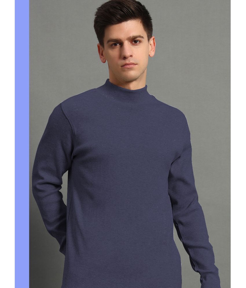     			GET GOLF Cotton Blend High Neck Men's Sweatshirt - Navy ( Pack of 1 )