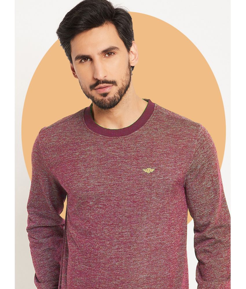     			GET GOLF Cotton Blend Round Neck Men's Sweatshirt - Maroon ( Pack of 1 )