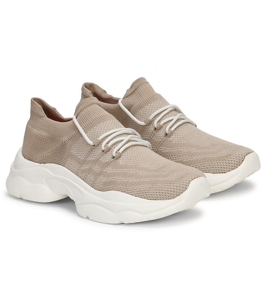     			Kraasa - Beige Women's Running Shoes