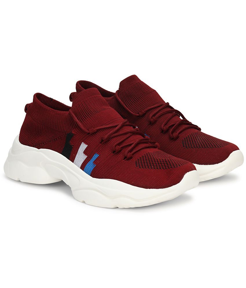     			Kraasa - Maroon Women's Running Shoes