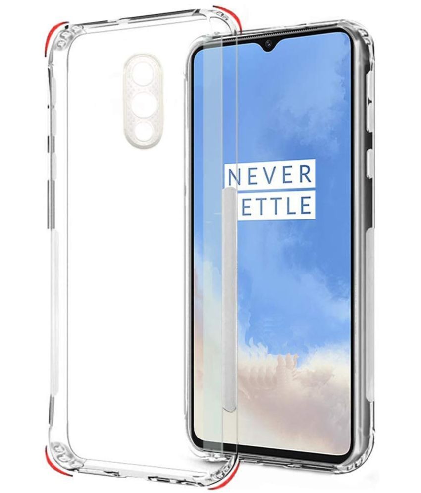     			VAKIBO Plain Cases Compatible For Rubber Oneplus 7 ( Pack of 1 )