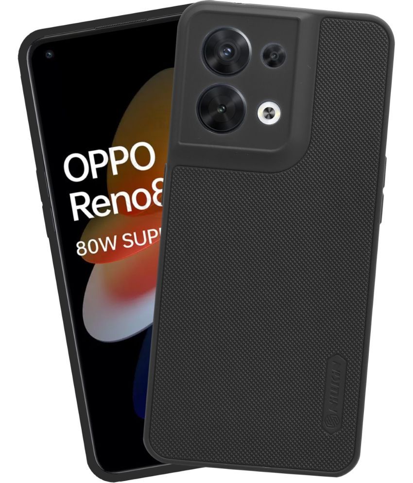     			VAKIBO Plain Cases Compatible For Rubber Oppo Reno8 ( Pack of 1 )