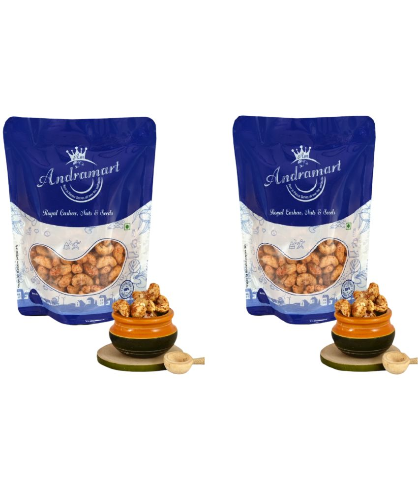     			ANDRA MART Roasted Masala Tandoori Cashews 500 gms Pack of 2