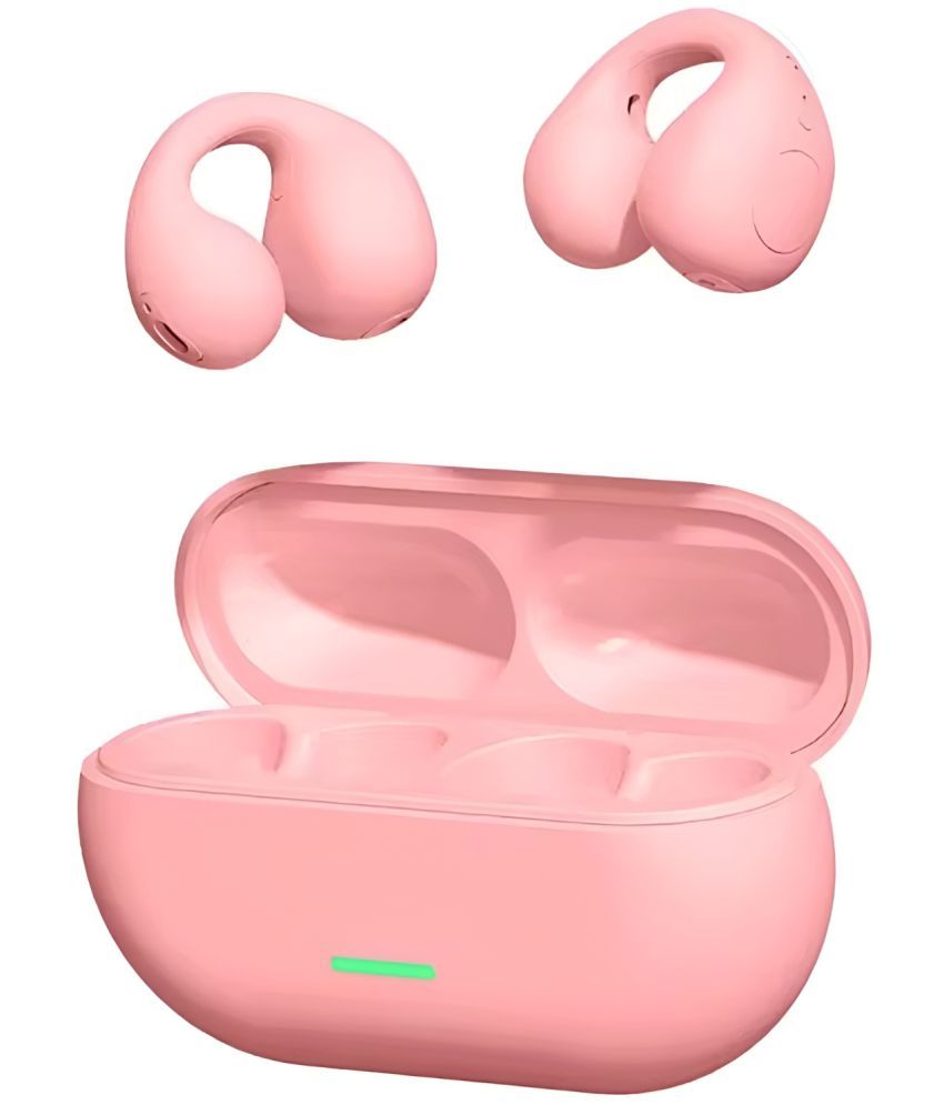     			COREGENIX T75 Clip Bluetooth True Wireless (TWS) In Ear 30 Hours Playback Comfirtable in ear fit IPX5(Splash & Sweat Proof) Pink