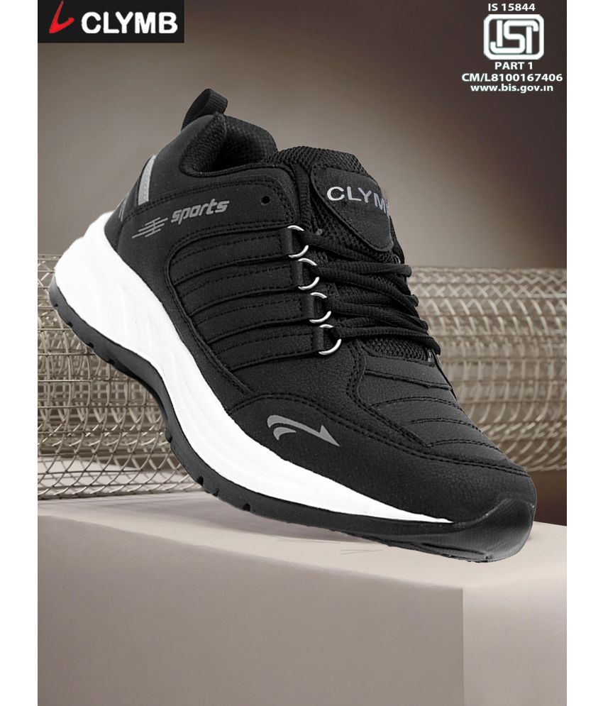     			Clymb COSCO Black Men's Sports Running Shoes