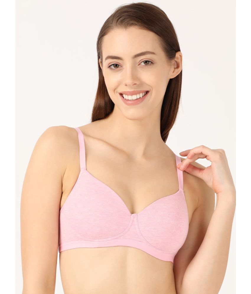     			Jockey Pack of 1 Cotton Lightly Padded T-Shirt Bra For Women ( Pink )