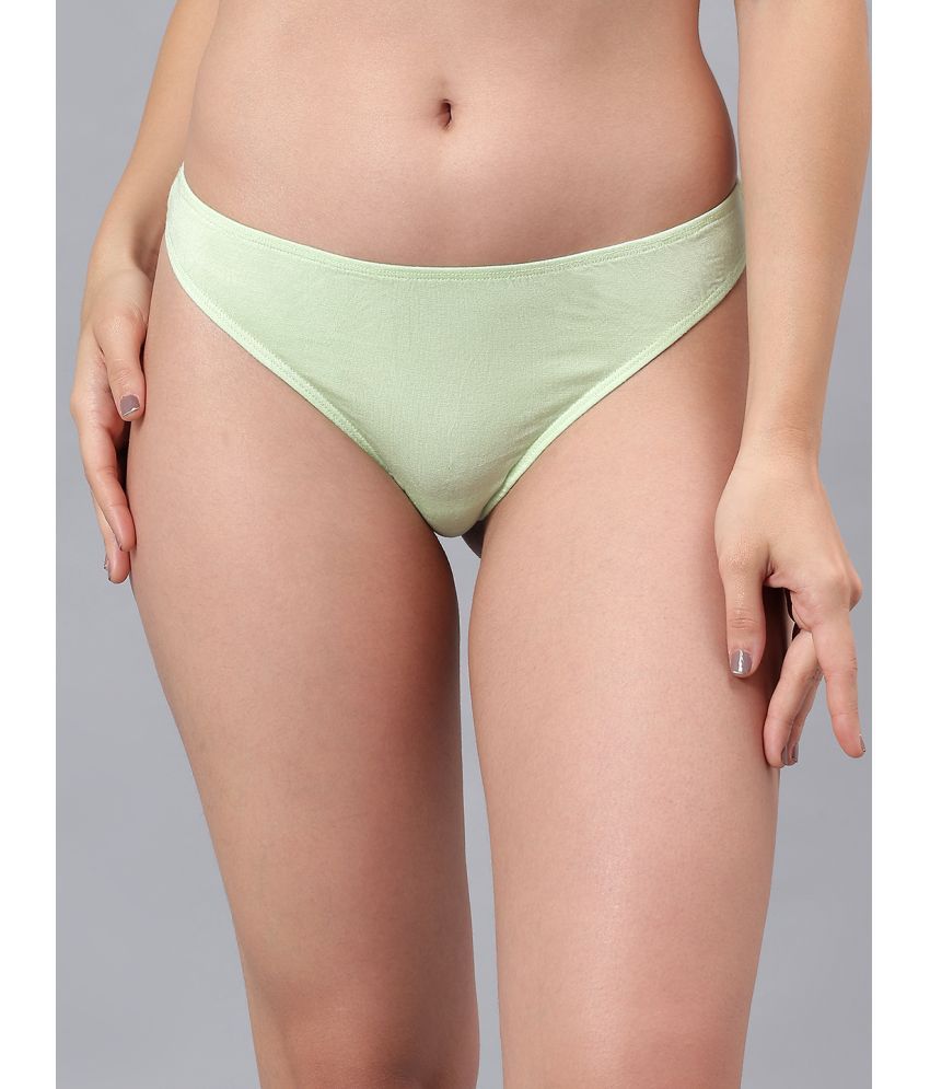     			La Intimo Pack of 1 Modal Thongs For Women ( Lime Green )