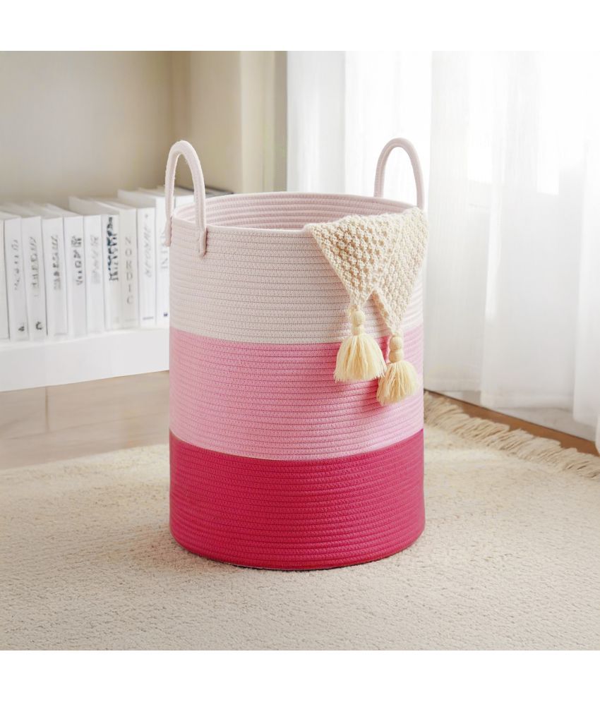     			PrettyKrafts Pink Laundry Bag