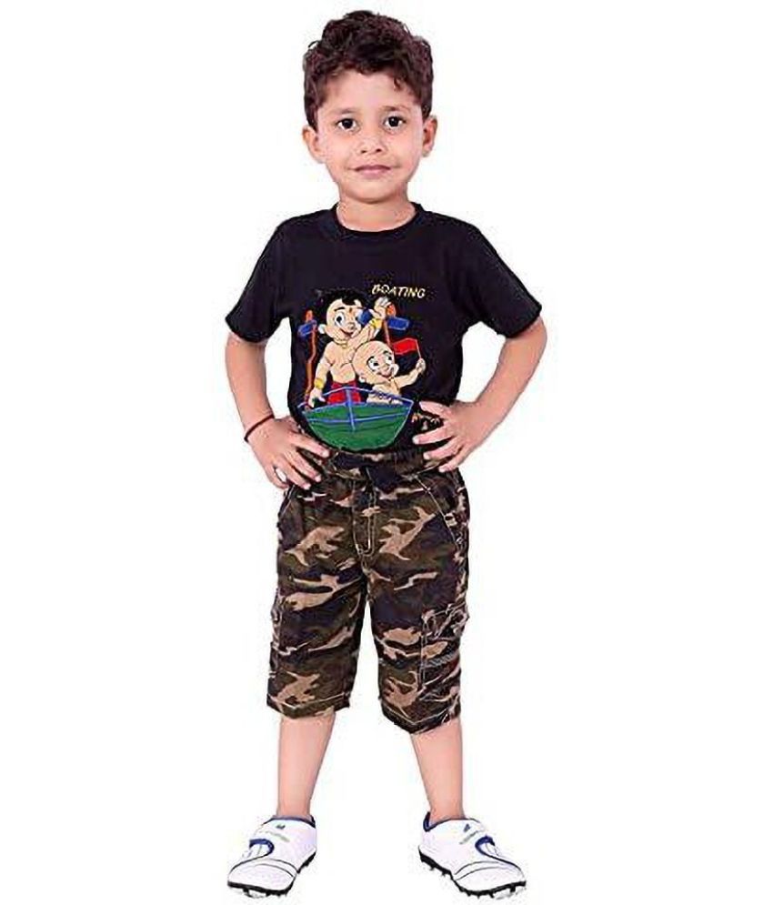     			Reoutlook Pack of 1 Cotton Blend Three-Fourth For Boys ( Multicolor )