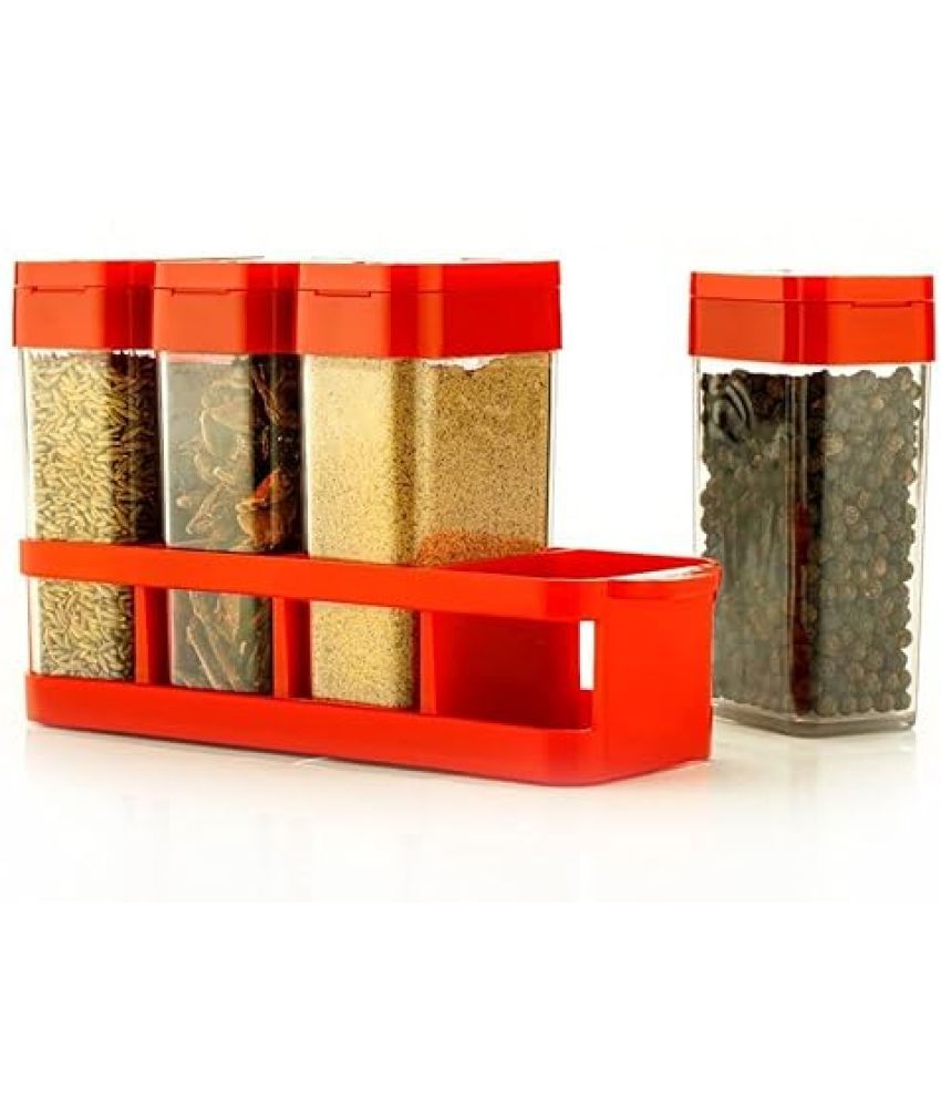     			Swaraa Kitchenware Plastic Red Salt/Pepper Container ( Set of 1 )