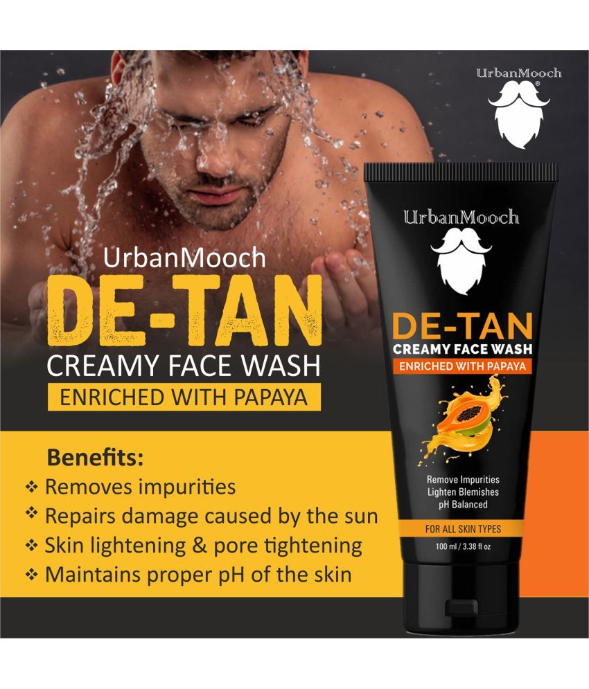     			UrbanMooch - Tan Removal Face Wash For All Skin Type ( Pack of 1 )