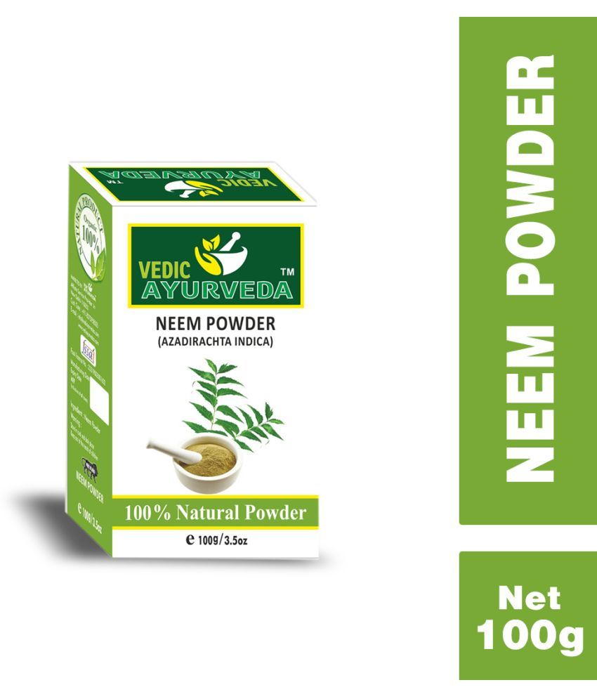     			VEDICAYURVEDA Neem Powder Organic Semi Permanent Hair Color 100 g Black