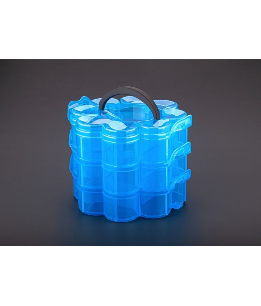     			Vittamix 9 FLOWER GRID BLUE 1 Plastic Light Blue Multi-Purpose Container ( Set of 1 )