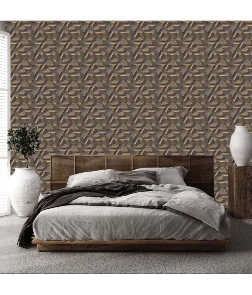     			sekhmet Geometric Wallpaper ( 45 x 500 ) cm ( Pack of 1 )