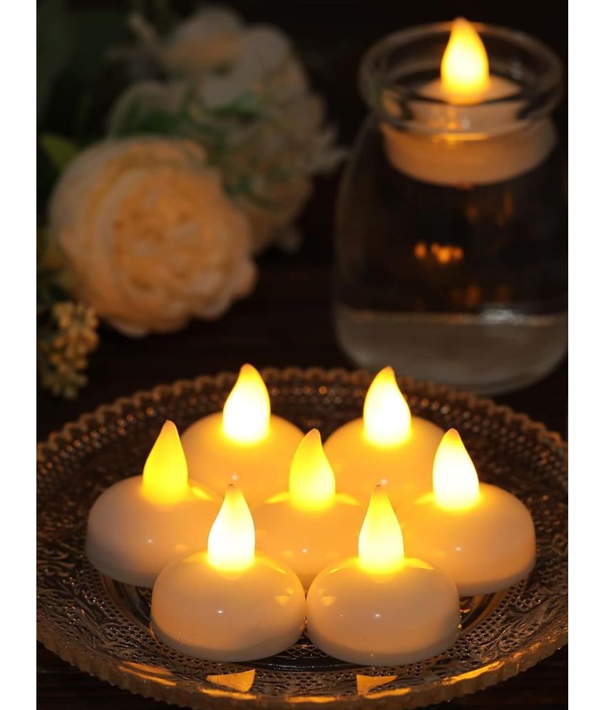     			AG White Floating Candle 5 cm ( Pack of 1 )