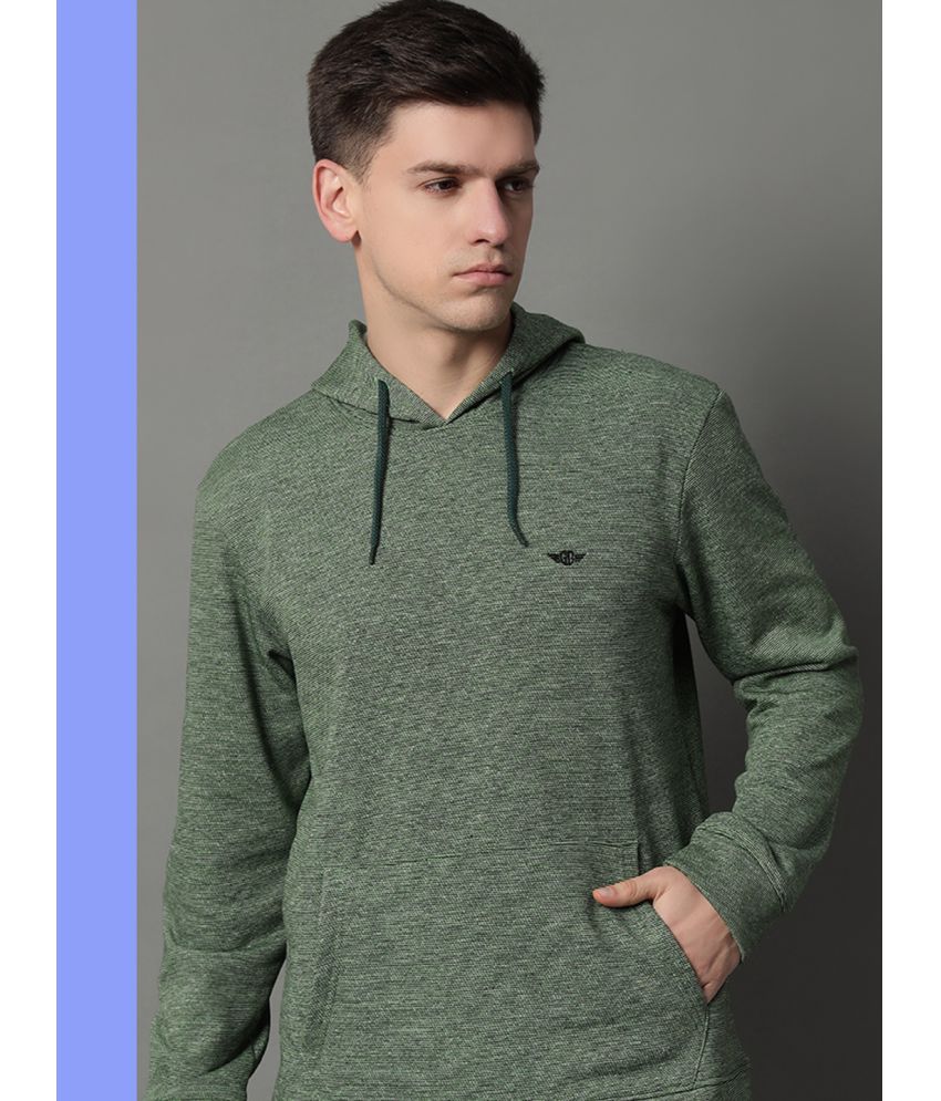     			GET GOLF Cotton Blend Hooded Men's Sweatshirt - Green ( Pack of 1 )