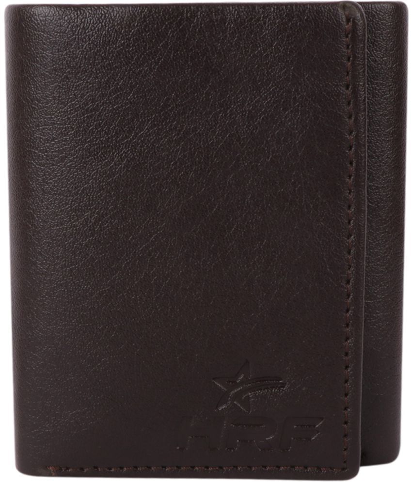     			HRFSTAR PU Solid Men's Regular Wallet With 7 Slots For Card ( Brown , Pack of 1 )