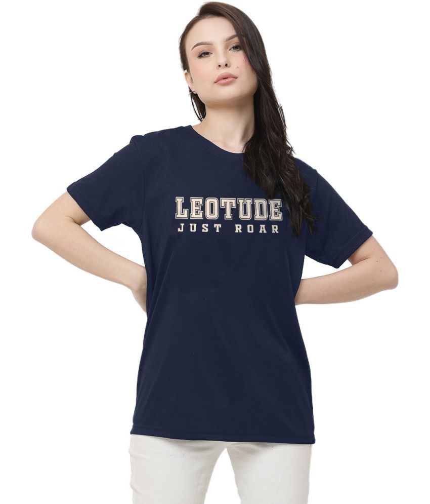     			Leotude Pack of 1 Cotton Blend Women's T-Shirt ( Blue )