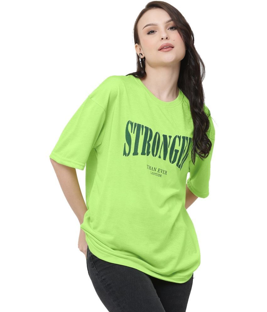     			Leotude Pack of 1 Cotton Blend Women's T-Shirt ( Green )