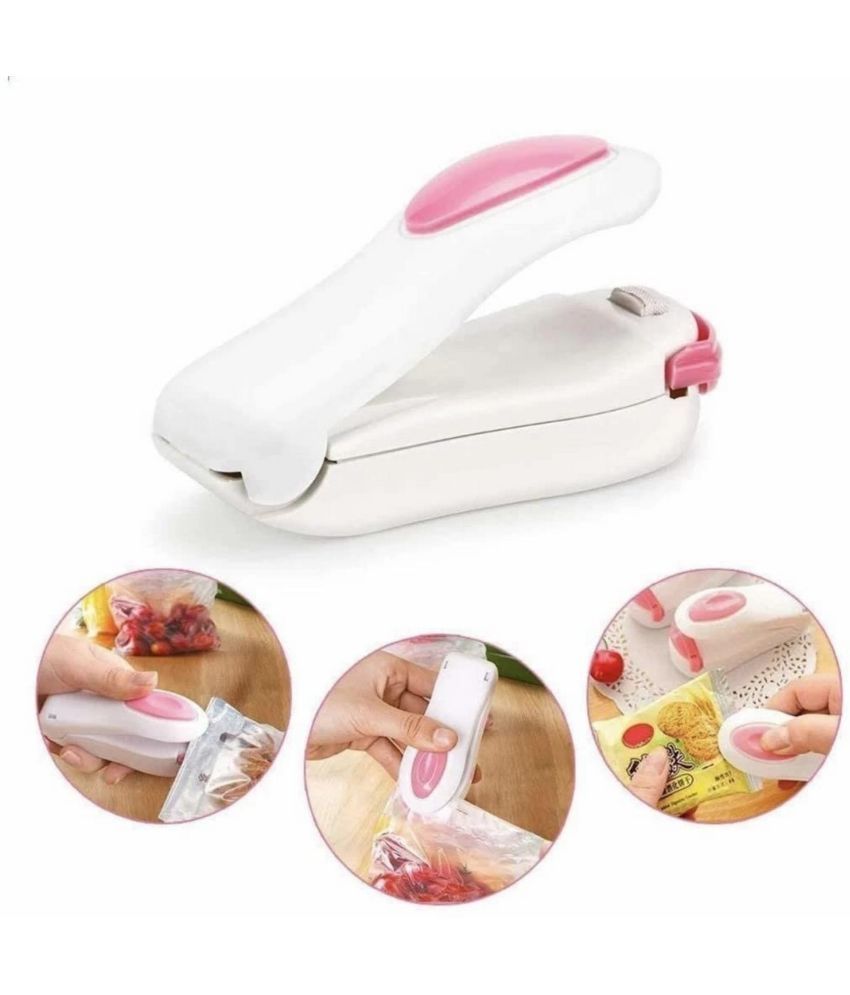     			Mini Handheld Heat Sealer Machine–Portable Manual Plastic Bag Sealer for Food, Snacks, Chips, and Storage ,Travel-Friendly Handheld Sealing Tool