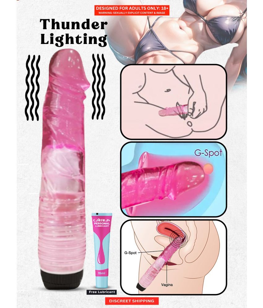     			Naughty Nights Skin Safe Strong Vibrator- Easy to Hide Travel Friendly Light Weight Comfortable to use Thunderlight G point Vibrator with Kaamraj Lube Free