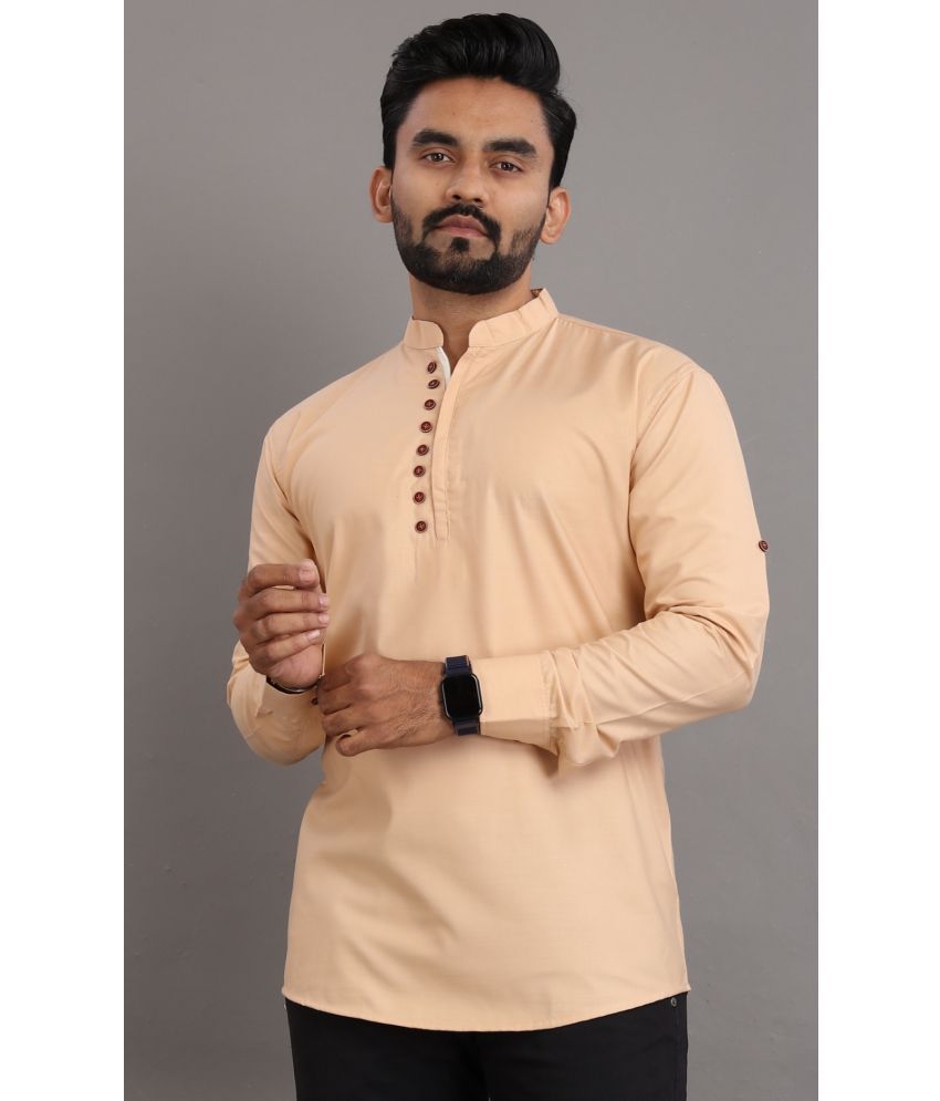     			Nofilter Beige Cotton Men's Regular Kurta ( Pack of 1 )