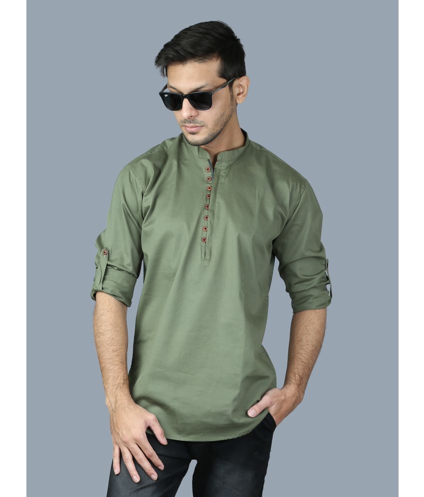     			Nofilter Green Cotton Men's Regular Kurta ( Pack of 1 )