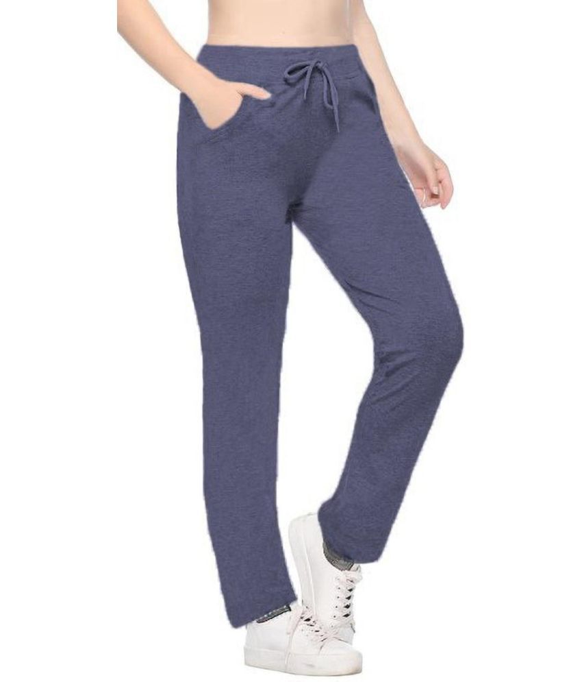     			Reoutlook Light Blue Cotton Blend Women's Yoga Trackpants ( Pack of 1 )