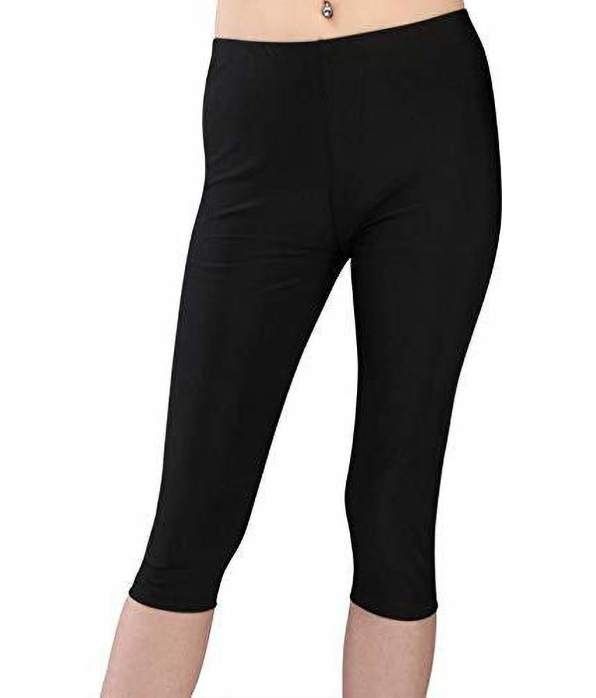     			Reoutlook Polyester Capris - Black