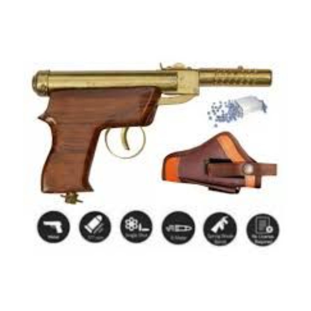     			SUNTAP Air Pistol Metal Gun / Bandook With Free 100 Pellets / Bullets