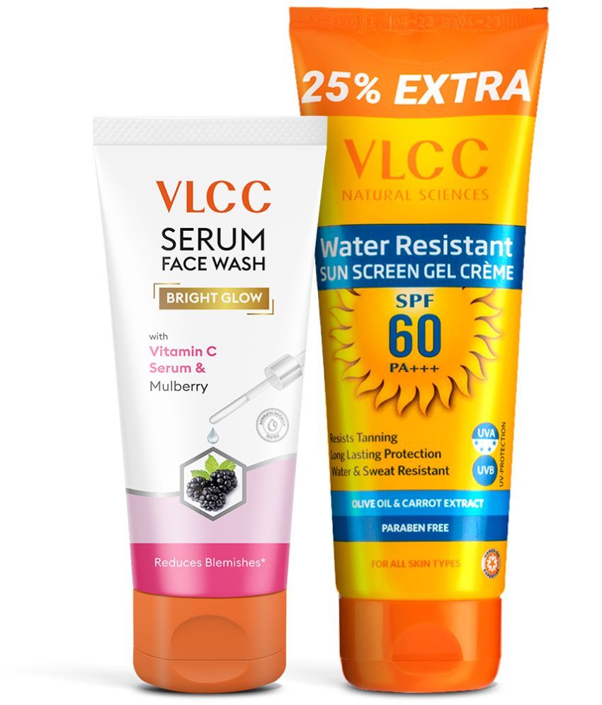     			VLCC Vitamin C & Mulberry Face Wash 100g + SPF 60 Sunscreen | Radiance & Protection