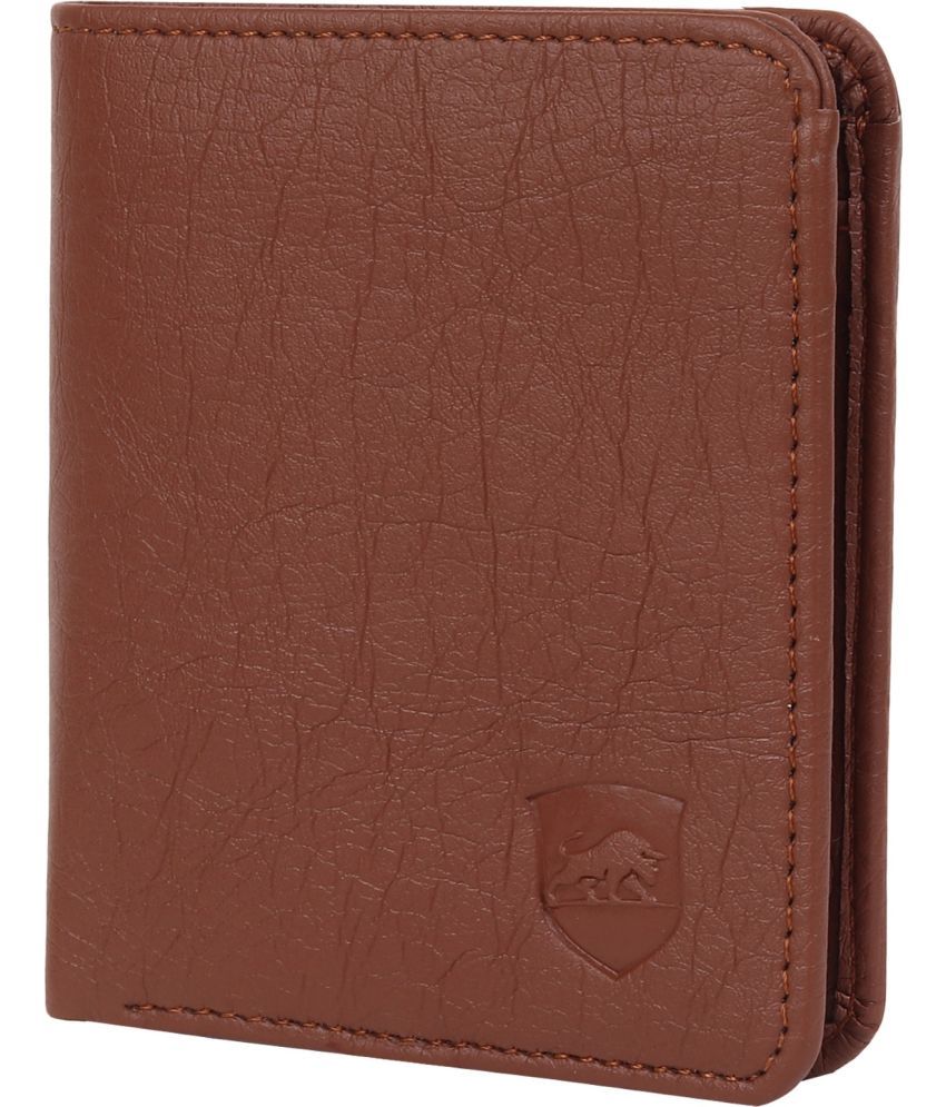     			samtroh Faux Leather Colorblock Men's Regular Wallet With 4 Slots For Card ( Tan , Pack of 1 )