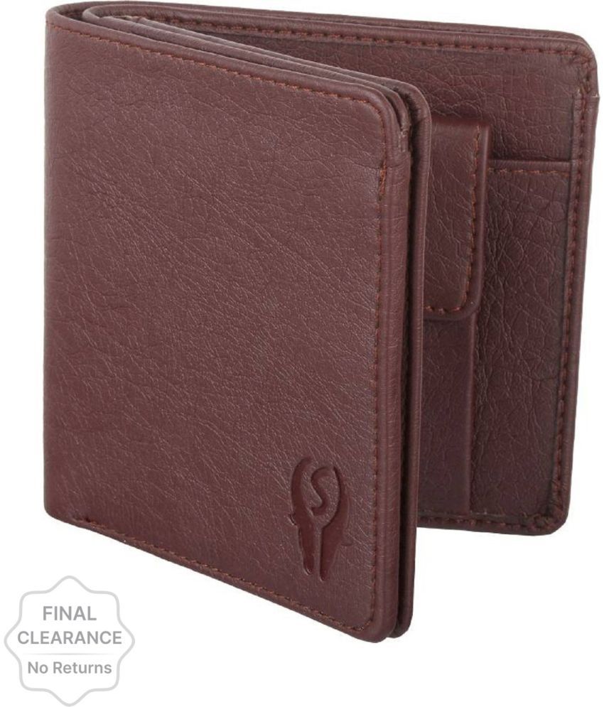     			samtroh Faux Leather Colorblock Men's Regular Wallet With 8 Slots For Card ( Brown , Pack of 1 )