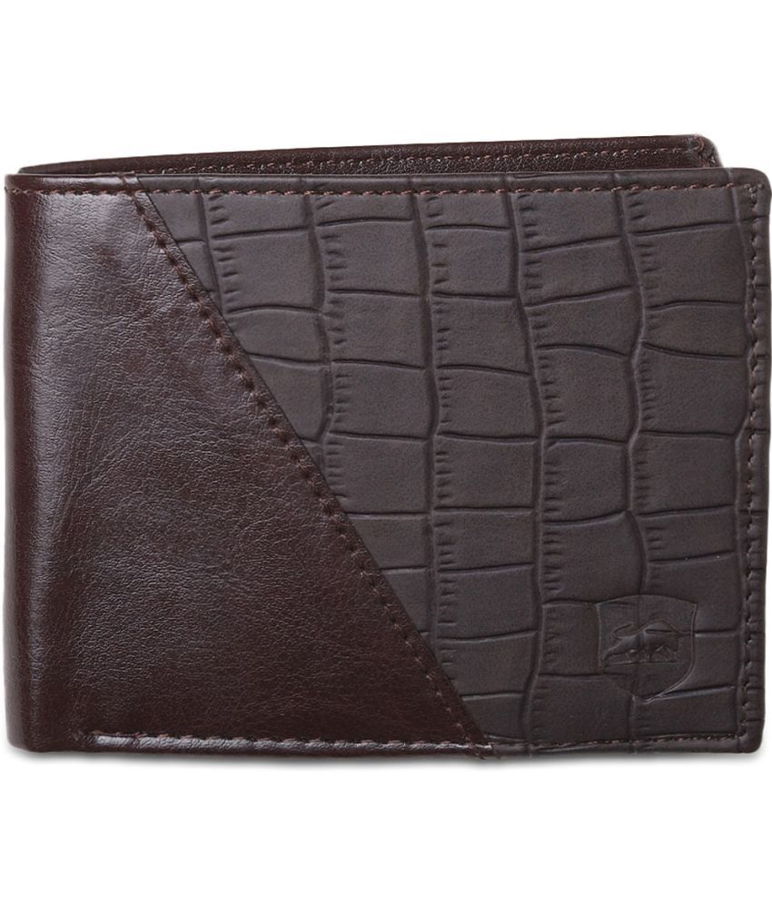     			samtroh Faux Leather Self Design Men's Regular Wallet With 4 Slots For Card ( Brown , Pack of 1 )