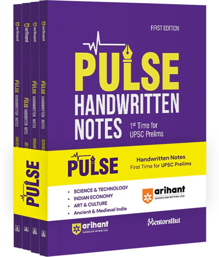     			Arihant PULSE Art & Culture, Indian Economy, Science & Technology, Ancient & Medieval India Handwritten Notes For UPSC Prelims