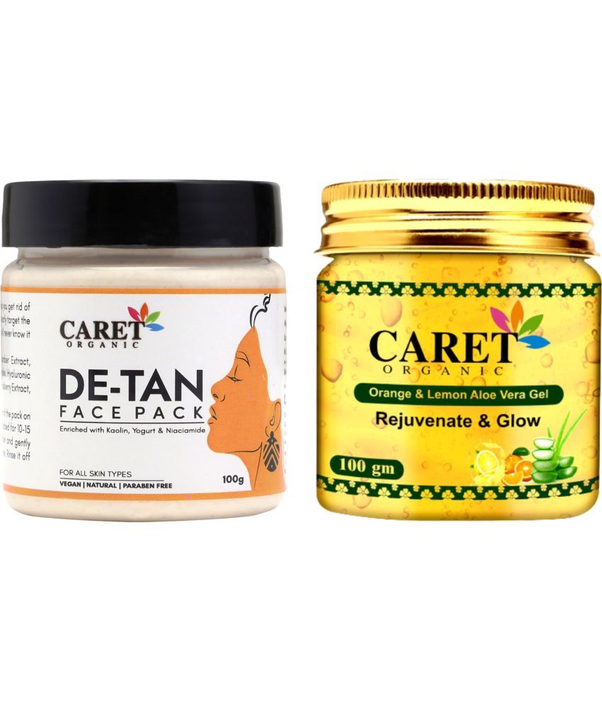     			De-Tan Face Pack (100g) AND Vitamin C Aloevera Gel (100g) (2 Items in the set)