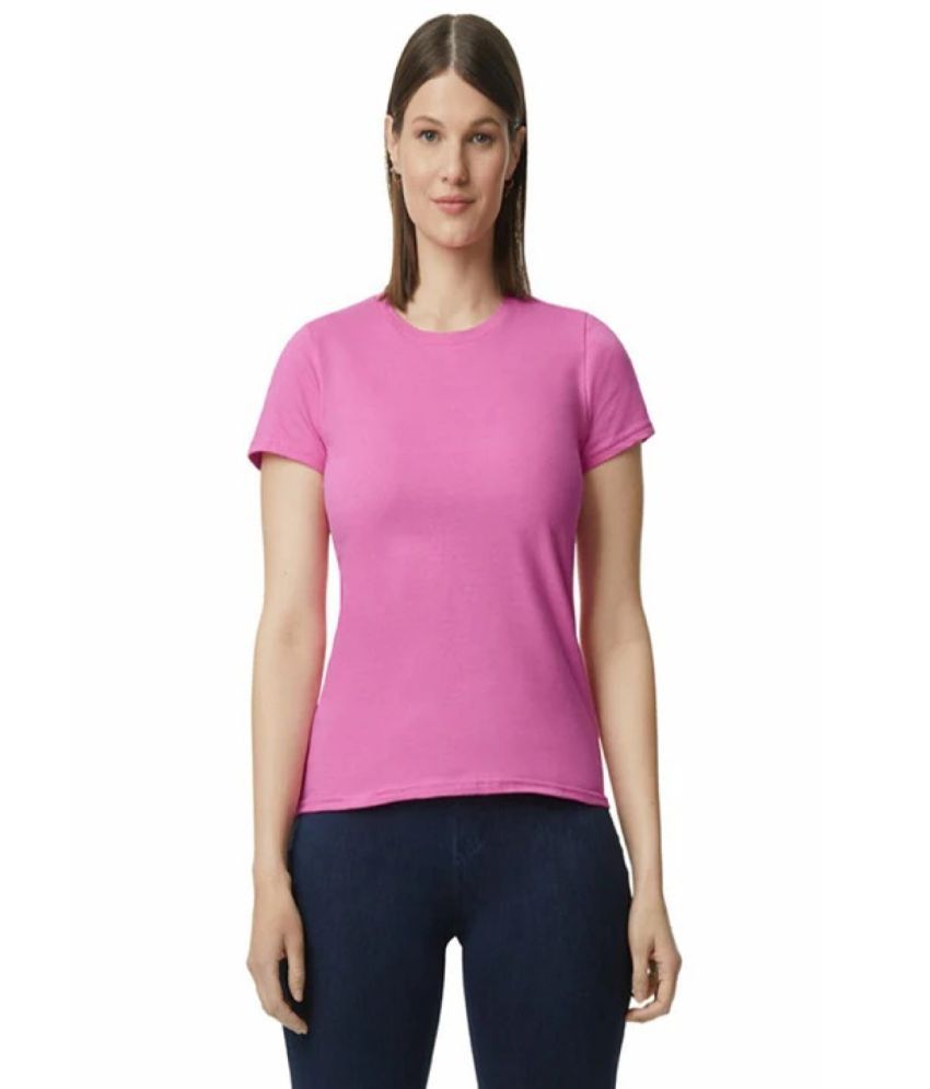     			Gildan Pack of 1 Cotton Women's T-Shirt ( Pink )