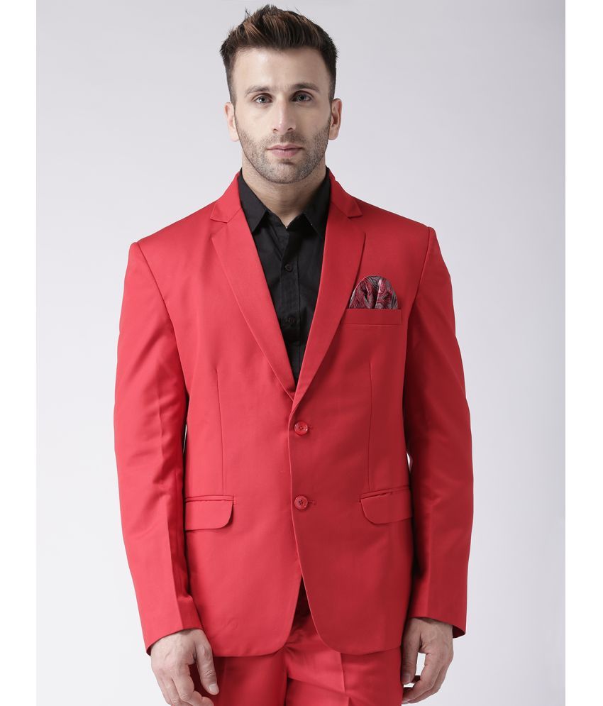     			Hangup Viscose Men's Blazer - Red ( Pack of 1 )